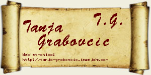 Tanja Grabovčić vizit kartica